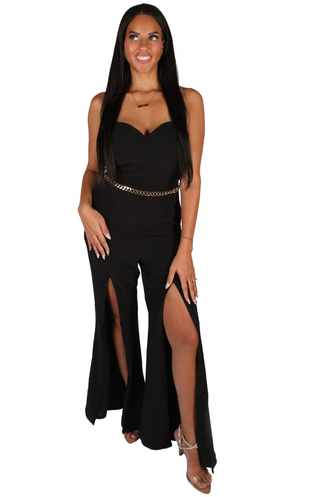 Black Jumpsuit J-lo Jumpsuit - Girl Hi Boutique