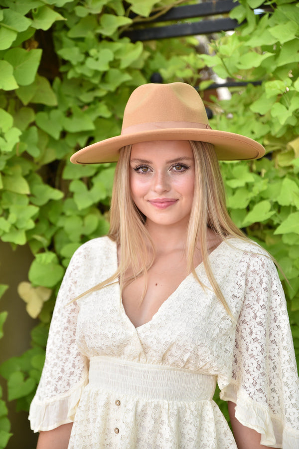 Wide Brim Panama Hat - Girl Hi Boutique